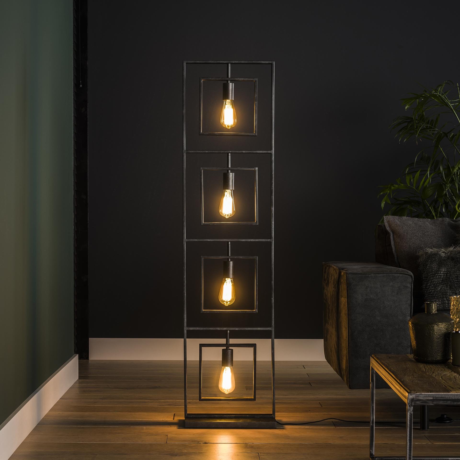 Vloerlamp Turn charcoal
