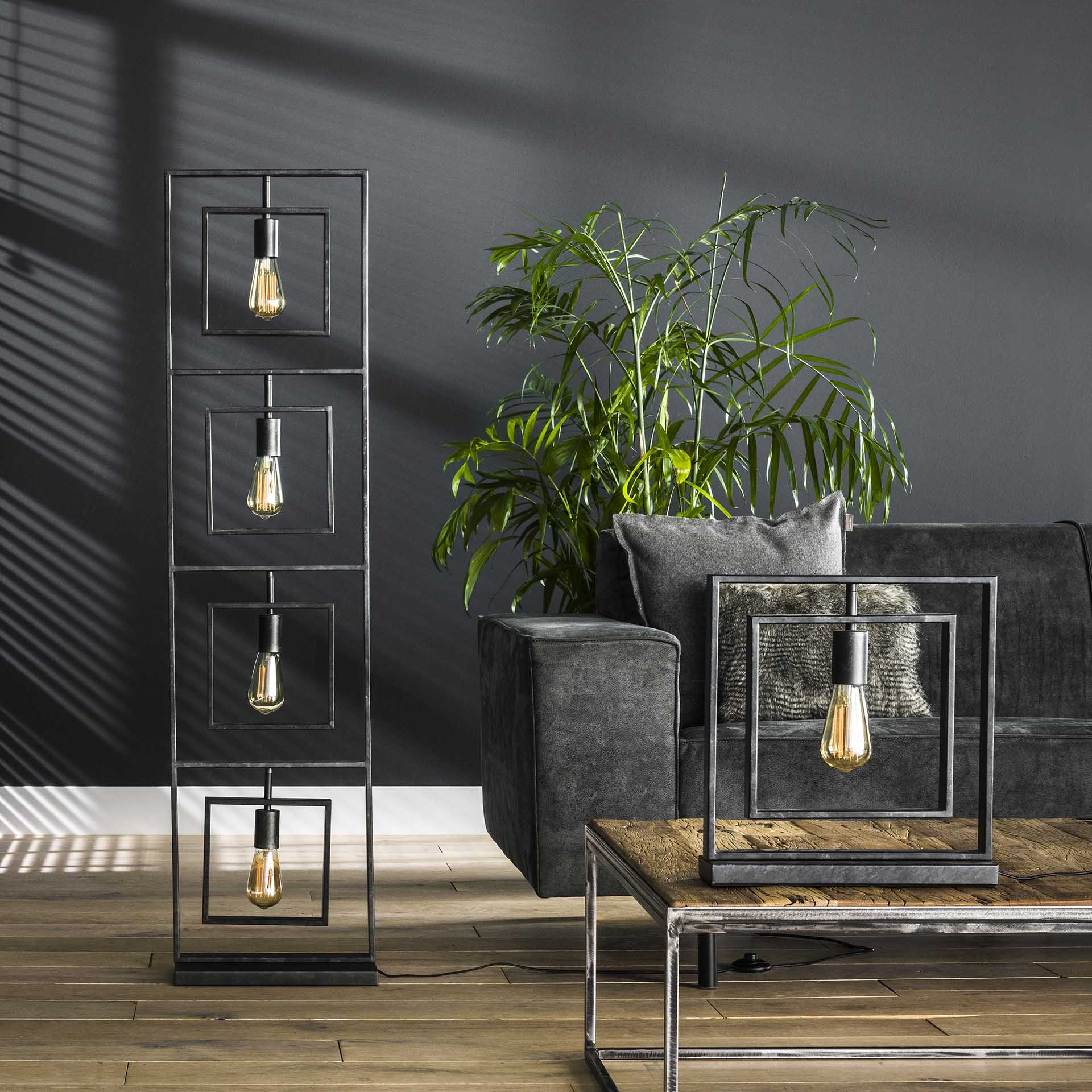 Vloerlamp Turn charcoal