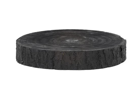 Onderzetter Slice zwart hout, 31x5 cm