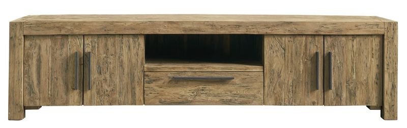 Tv-meubel Travi 57 x 226 teak black wash