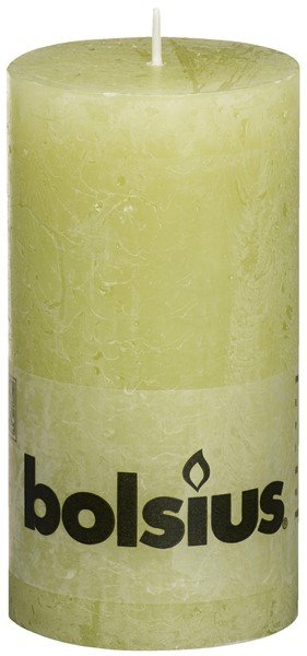 Stompkaars Bolsius 130 x 68 rustiek pastel groen