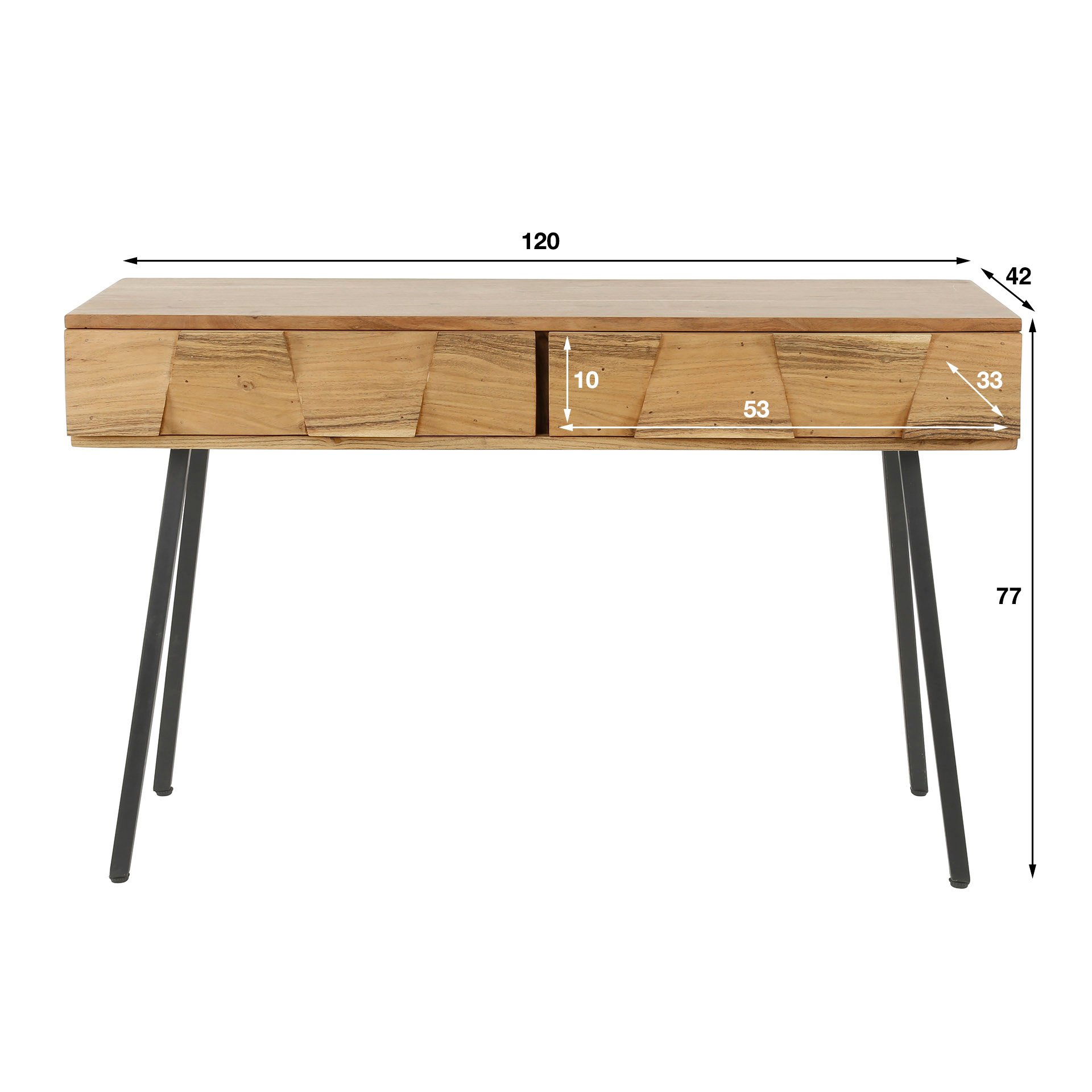 Kaptafel Demn / Massief acacia naturel