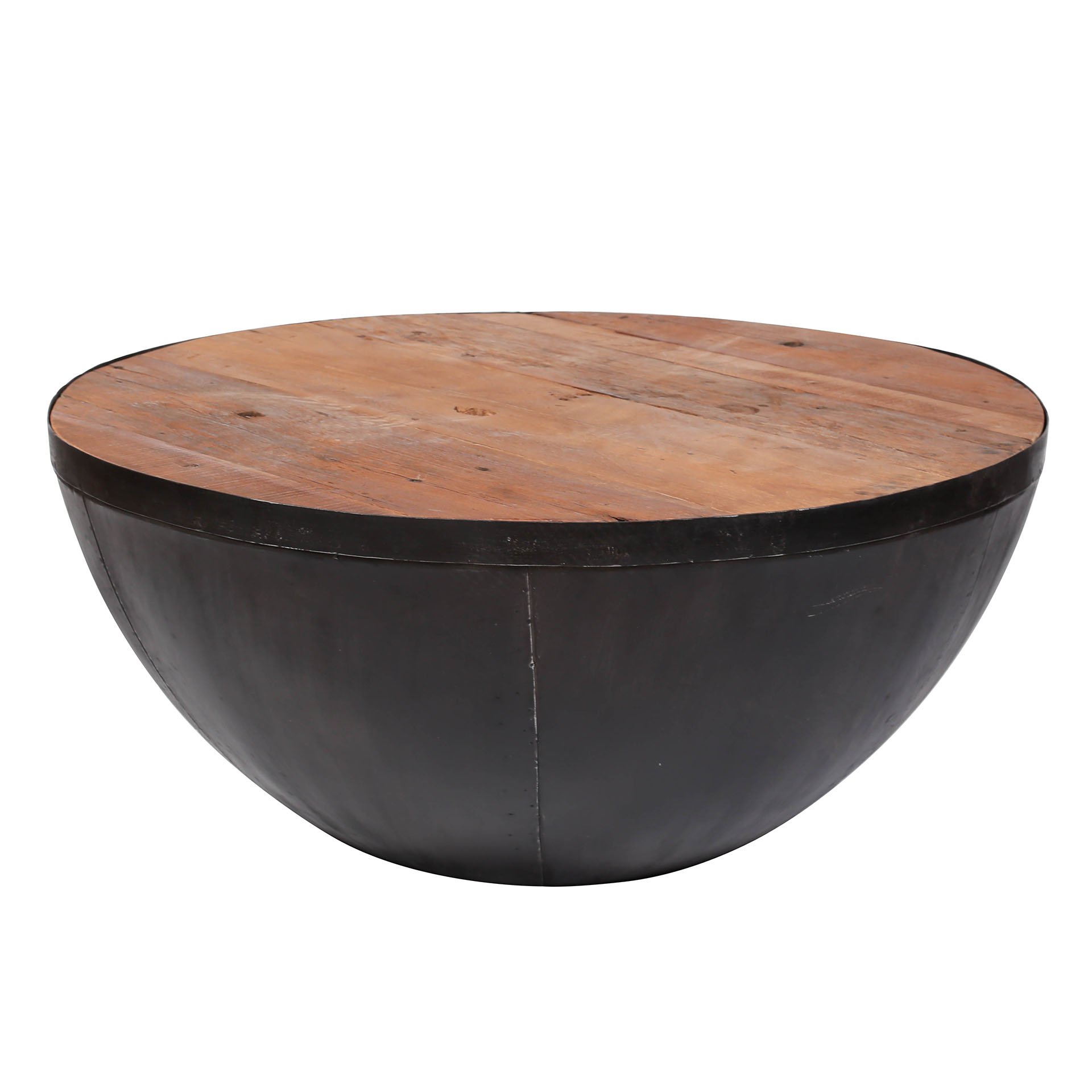 Salontafel Ø90 Raft / Robuust hardhout