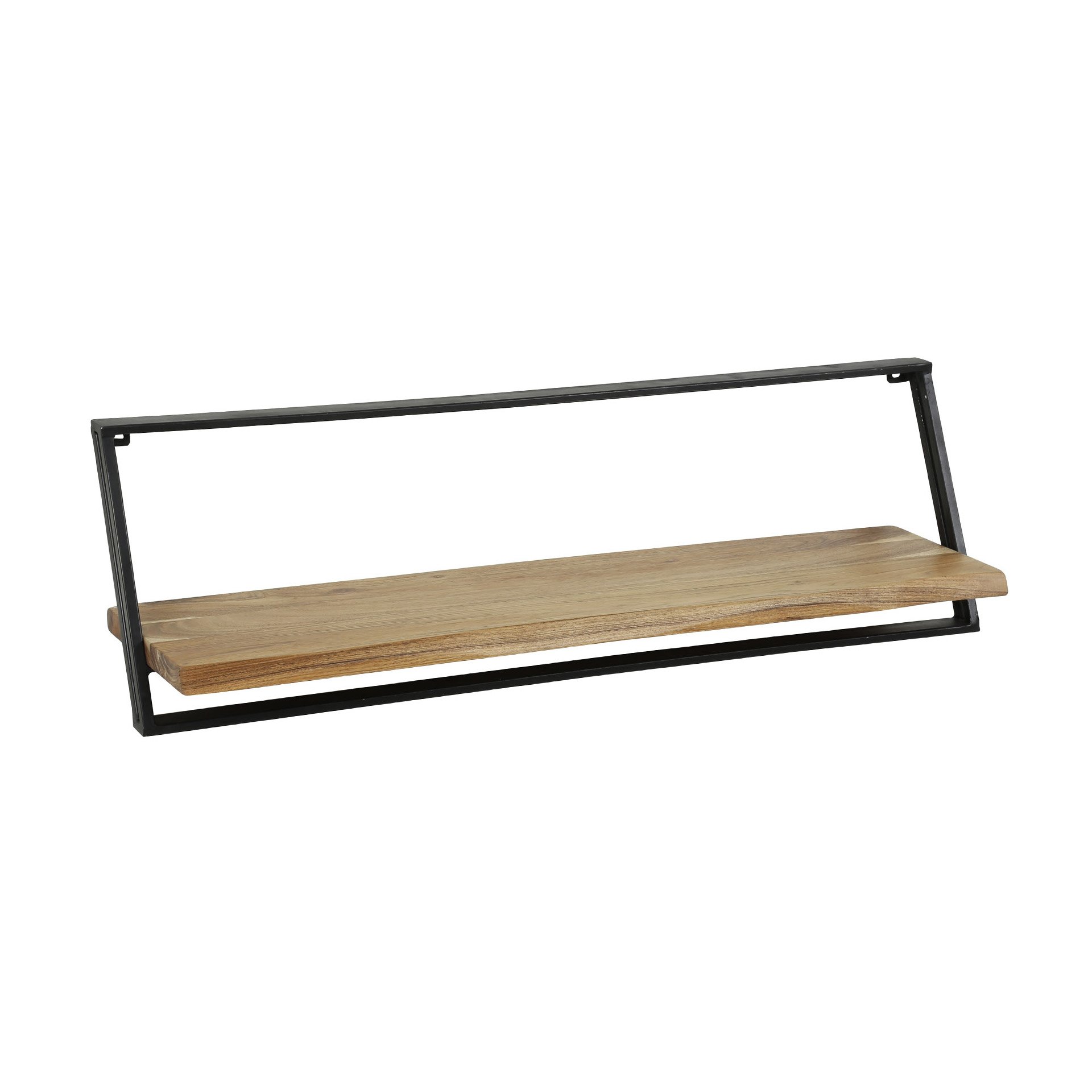 Wandschap set/3 lean / Massief acacia naturel