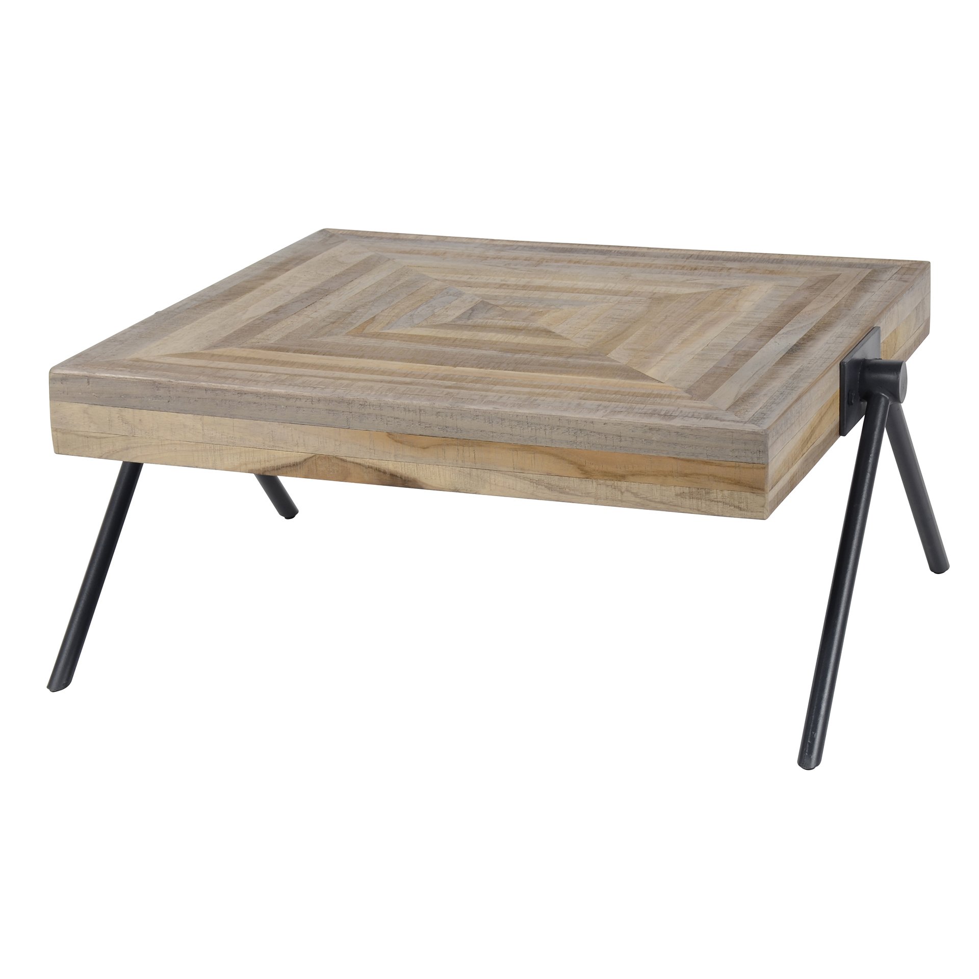 Salontafel Teca balance 70x70 / Teakhout verweerd