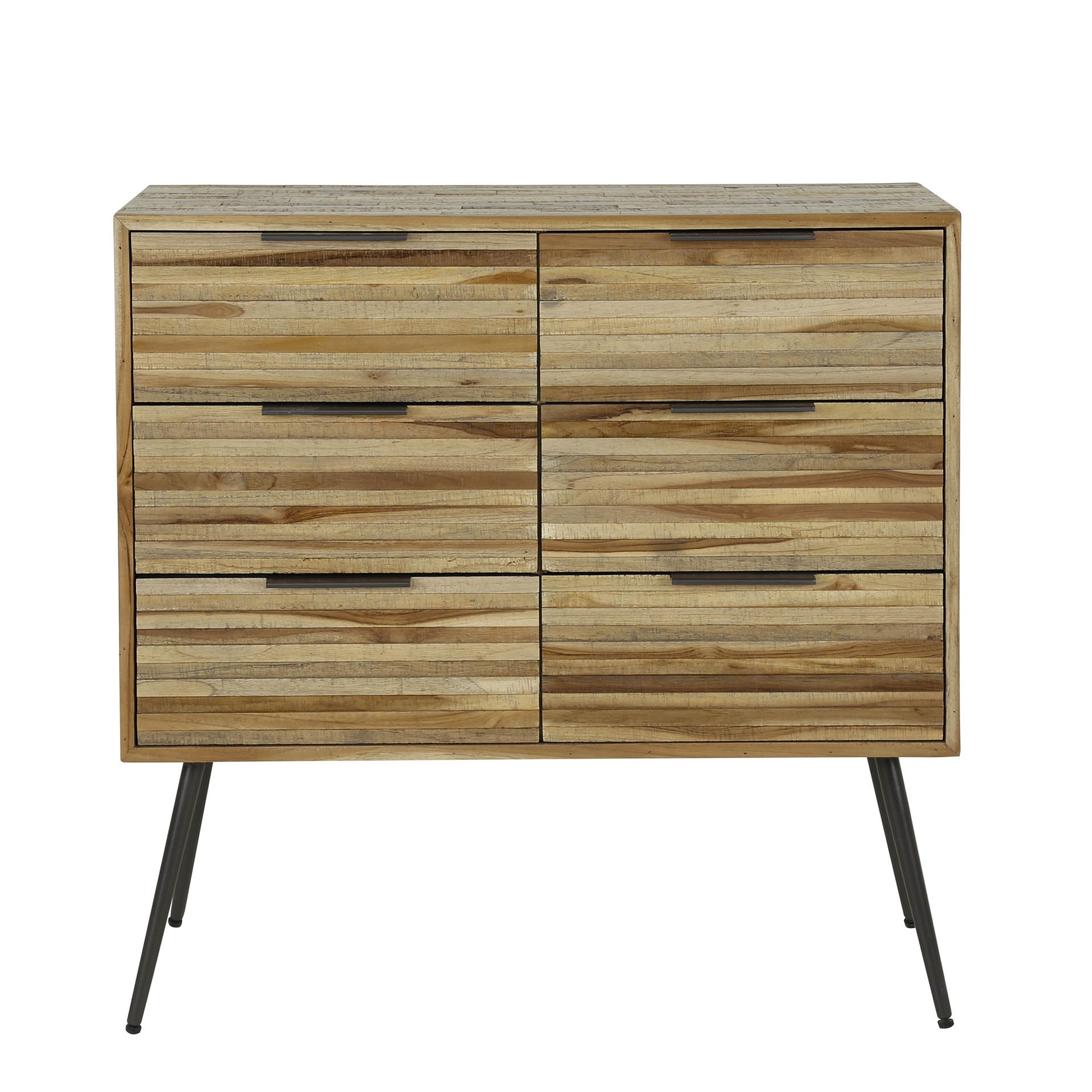 Ladekast 6L Teca strip / Teakhout verweerd