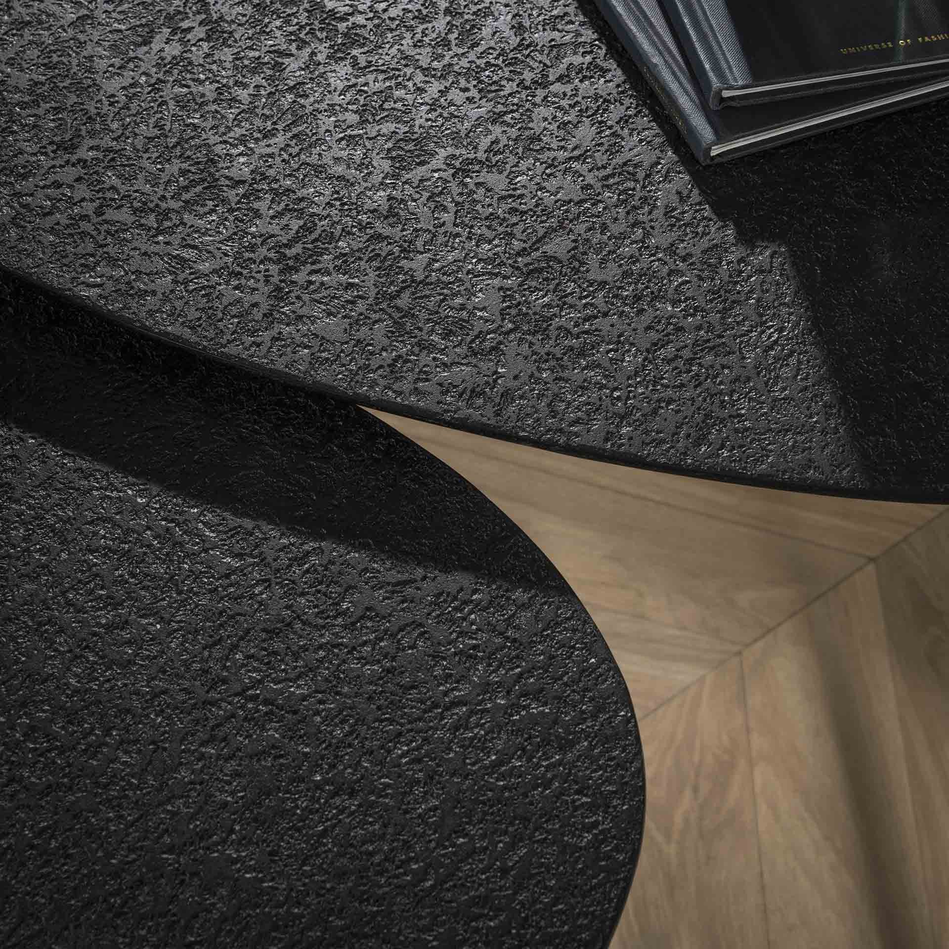 Salontafel set/2 driehoekig metallic / Grijs