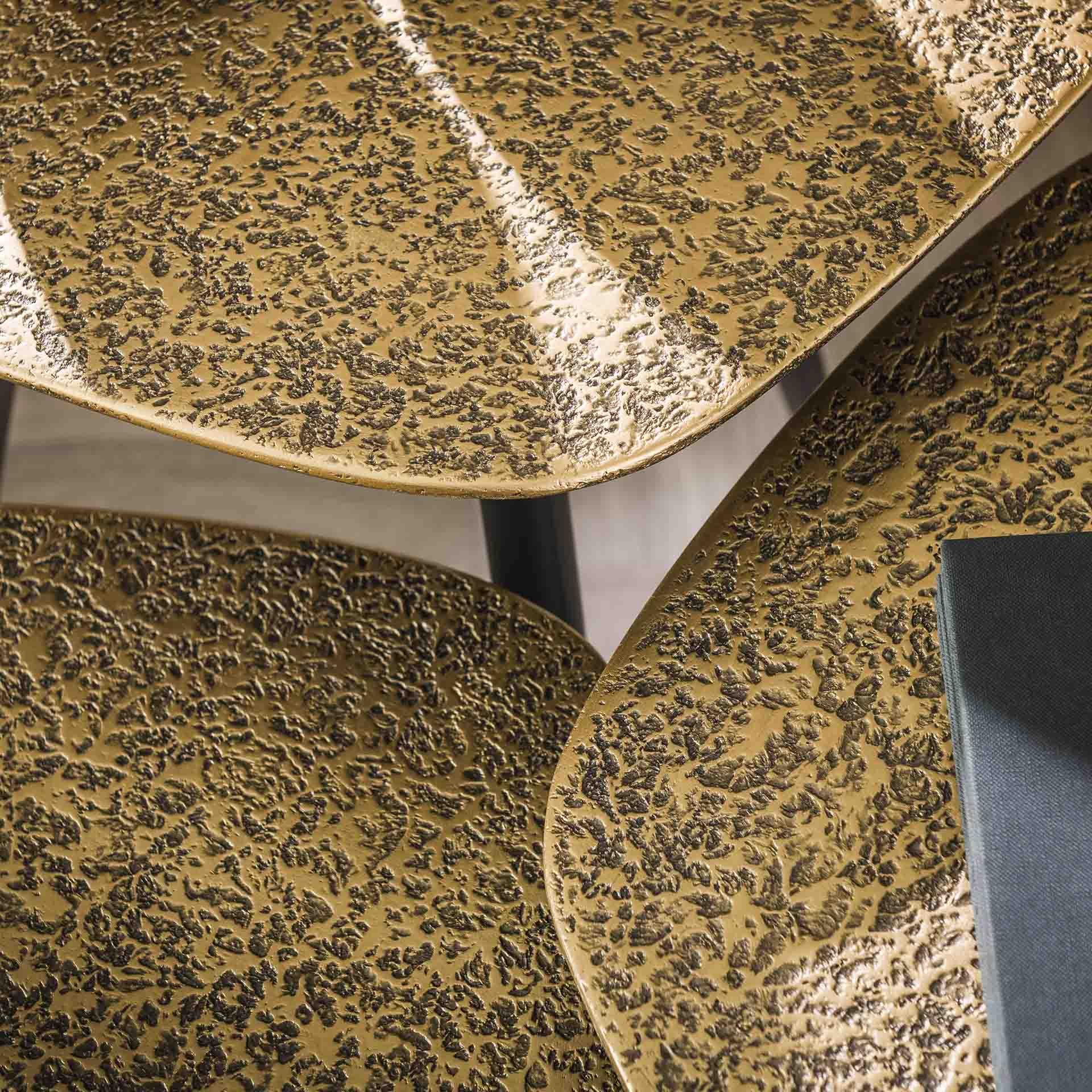 Salontafel set/3 point metallic / Brons antiek / Brons antiek