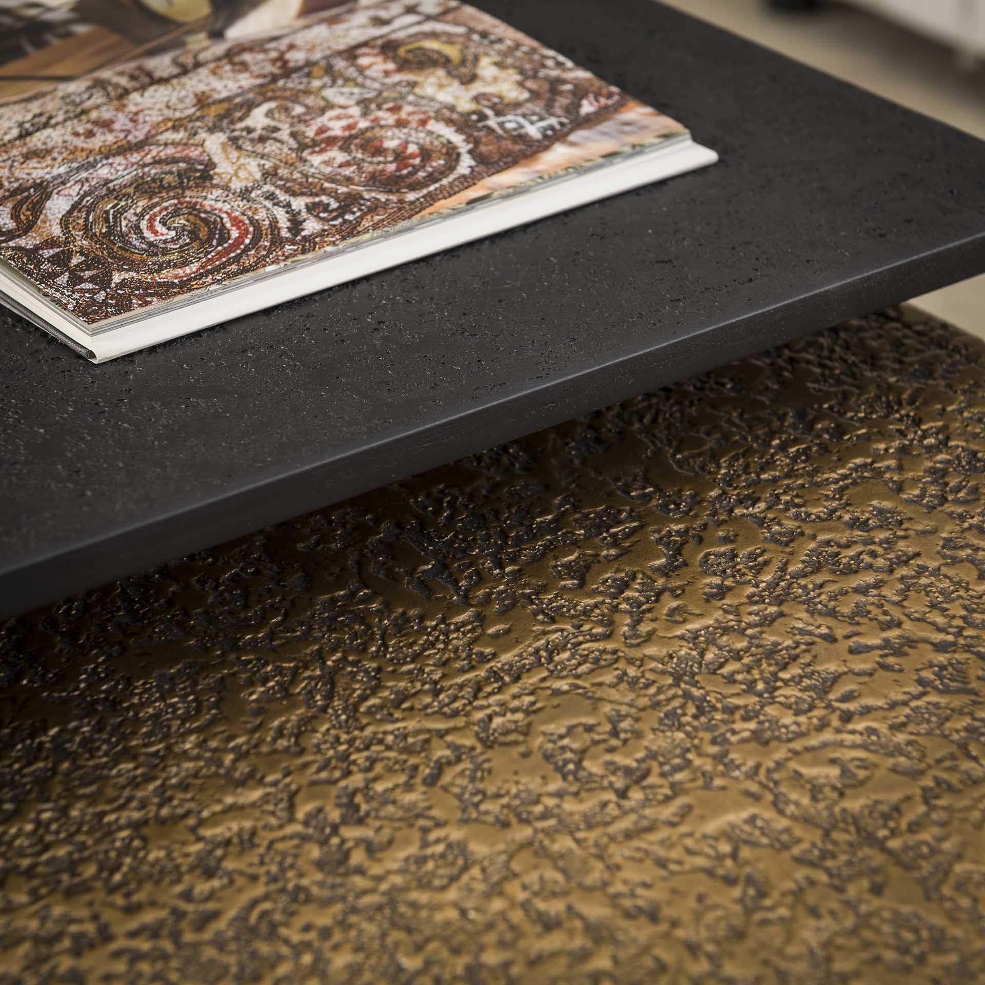 Salontafel set/2 rechthoek iron metallic / Grijs