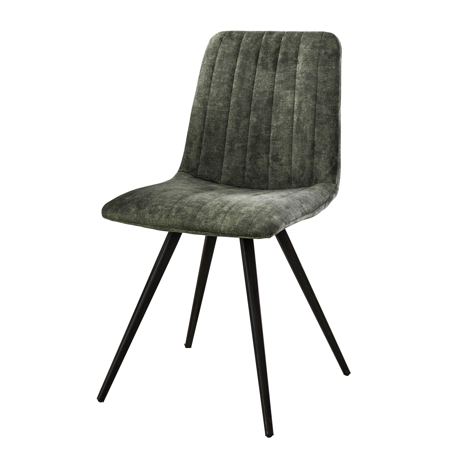 Stoel velvet straight stitch. VPE4 / Mosgroen velours
