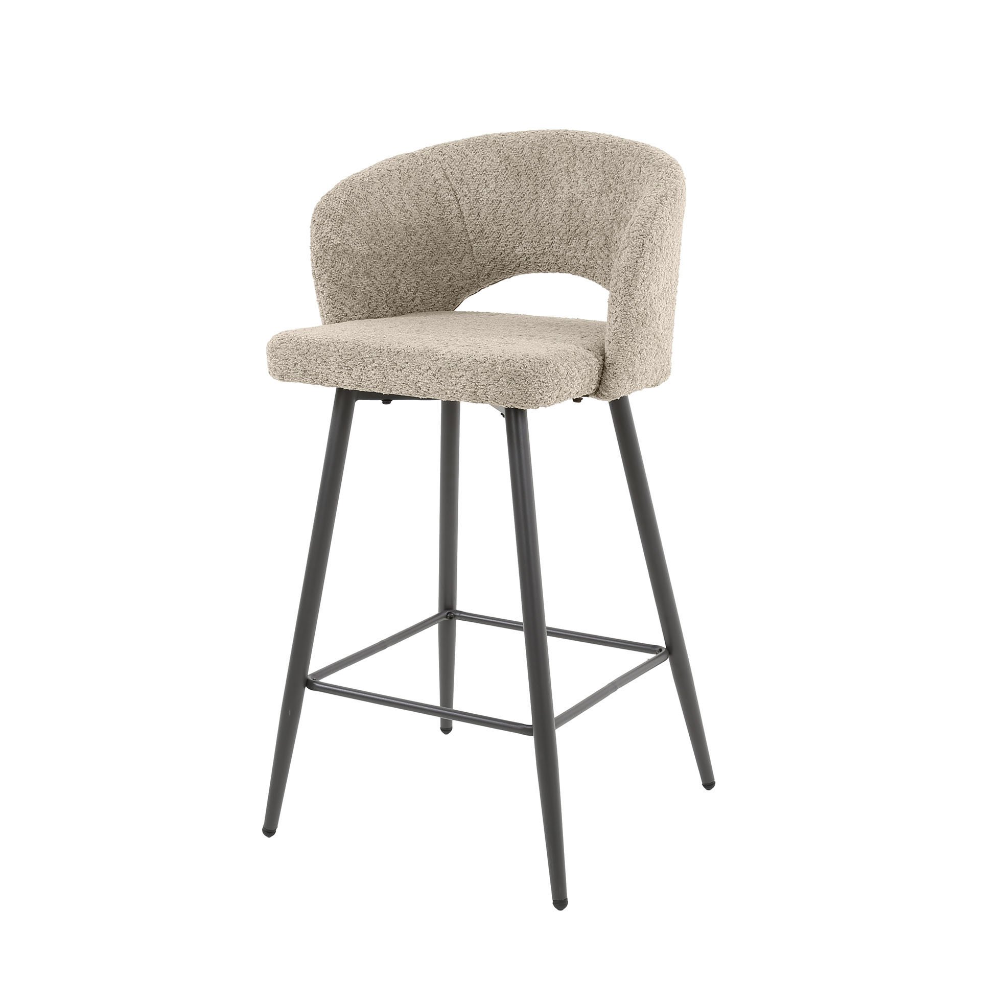 Barstoel boucle salon. VPE2 / Boucle zandkleur