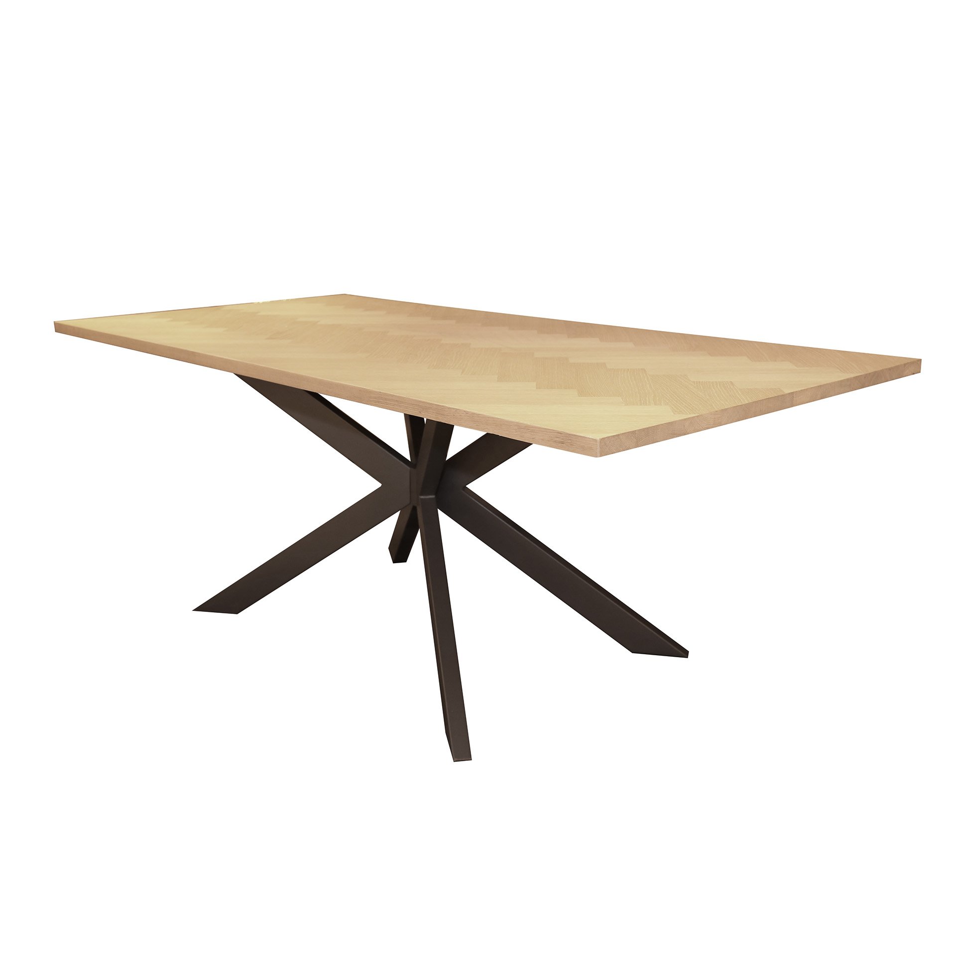 Eetkamertafel 200 visgraat fineer / Naturel eiken