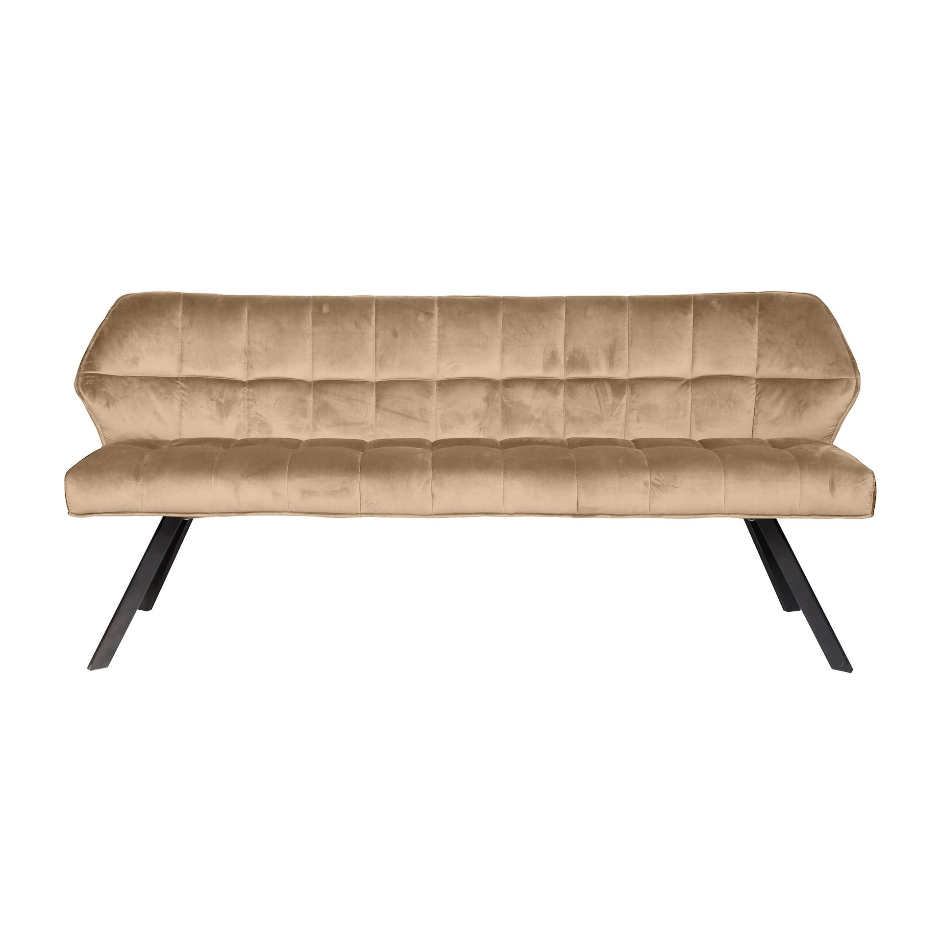 Eetkamerbank raster / Champagne velours