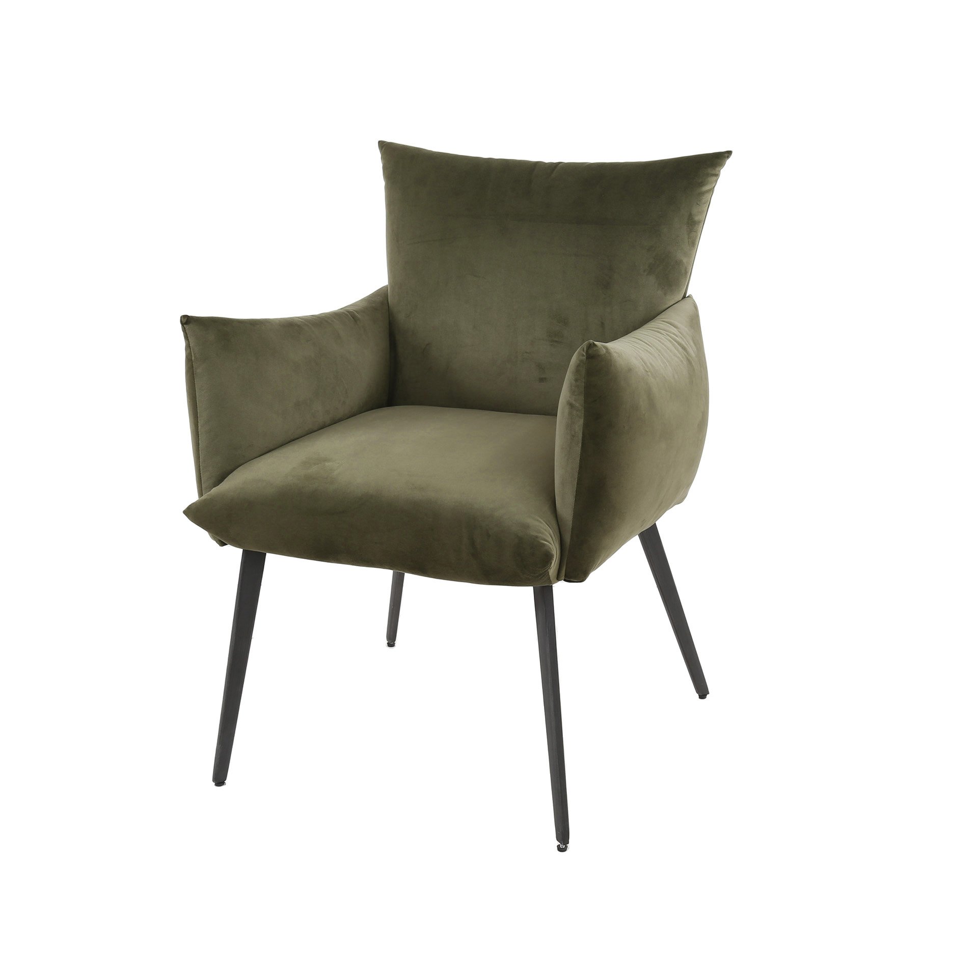 Eetkamerfauteuil lobby / Groen velours