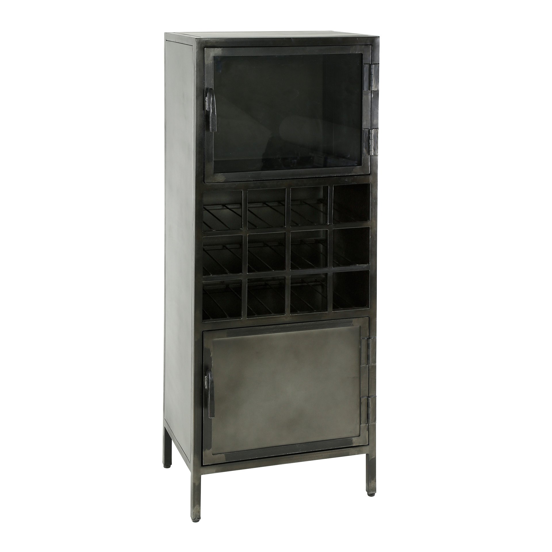 Wijnkast Ruff metal / Gun metal