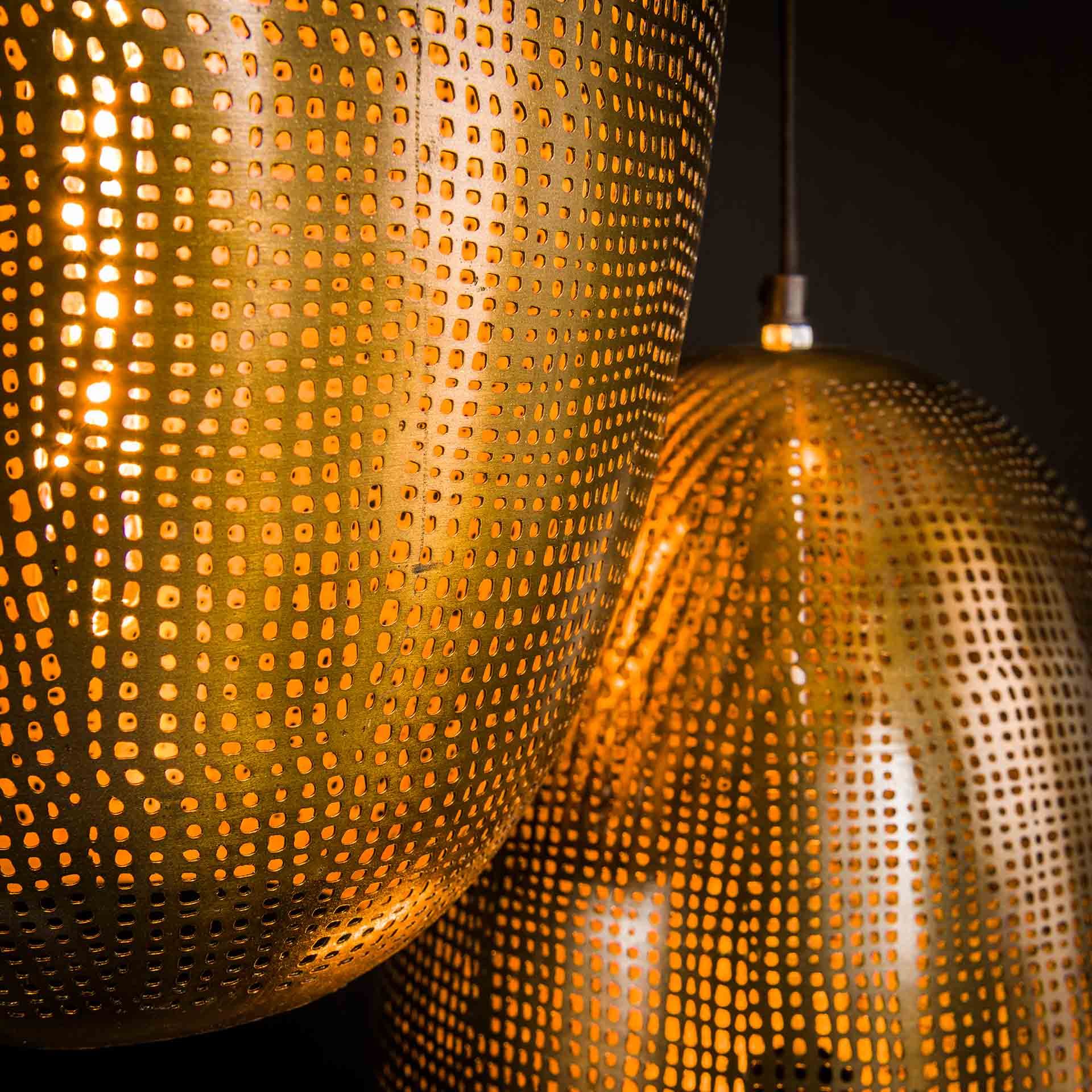 Hanglamp 3L cosmic getrapt / Brons antiek