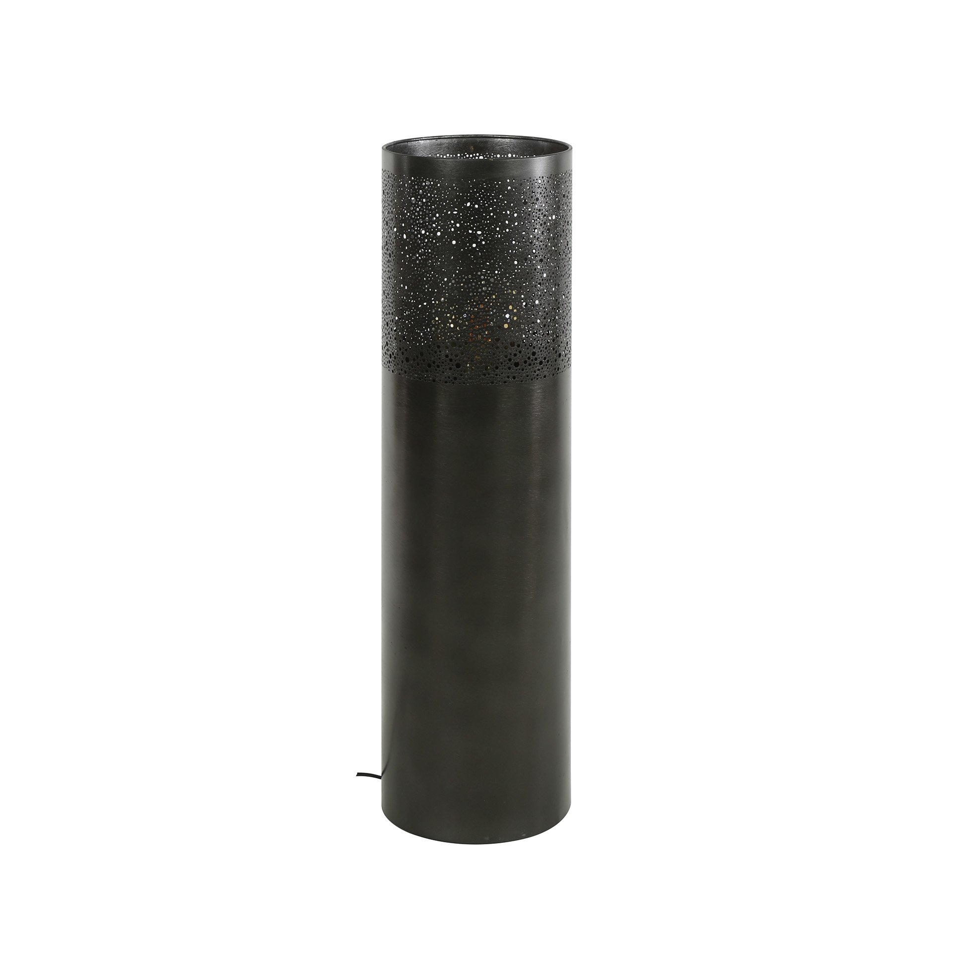 Vloerlamp Ø25 cilinder 90cm / Zwart nikkel