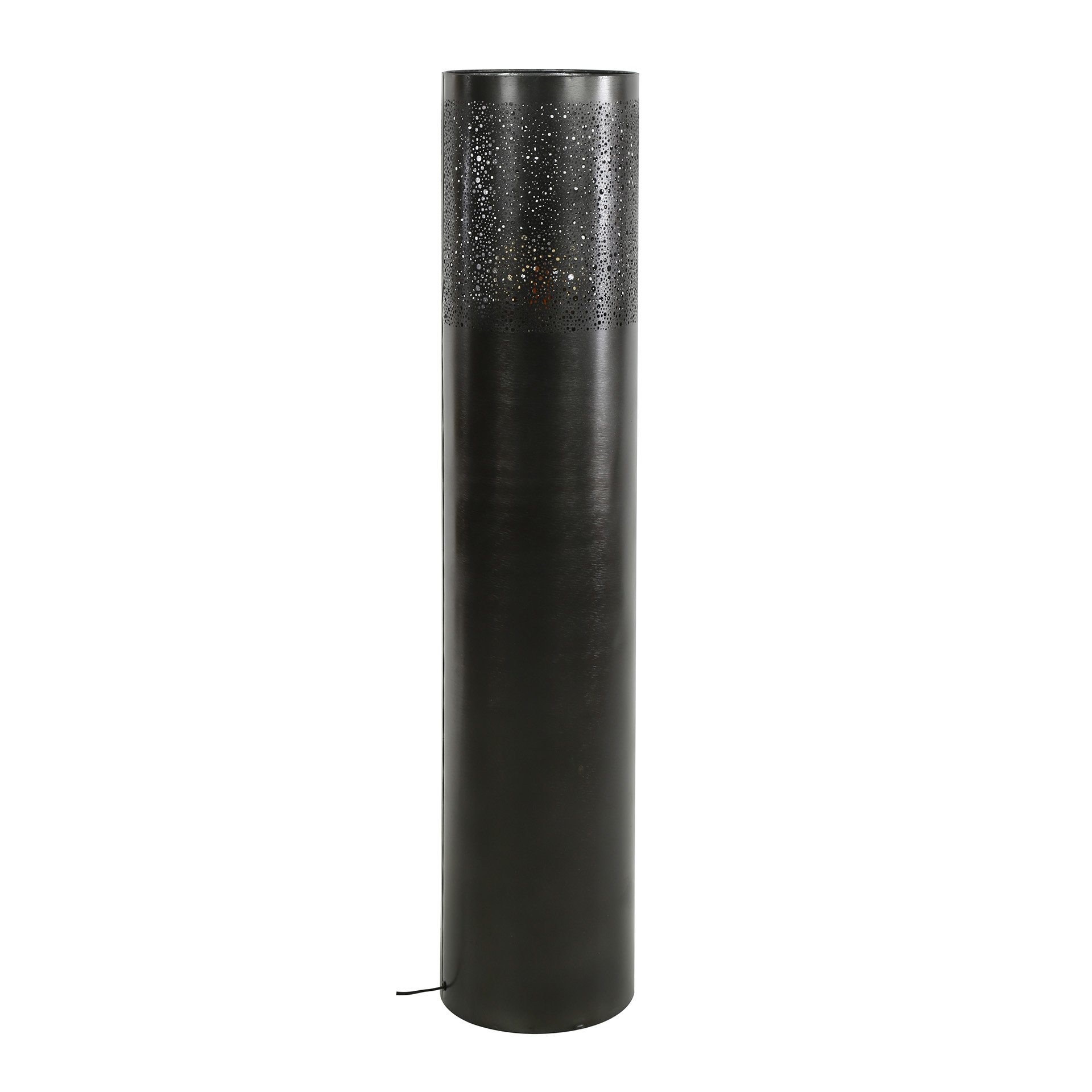 Vloerlamp Ø25 cilinder 120cm / Zwart nikkel