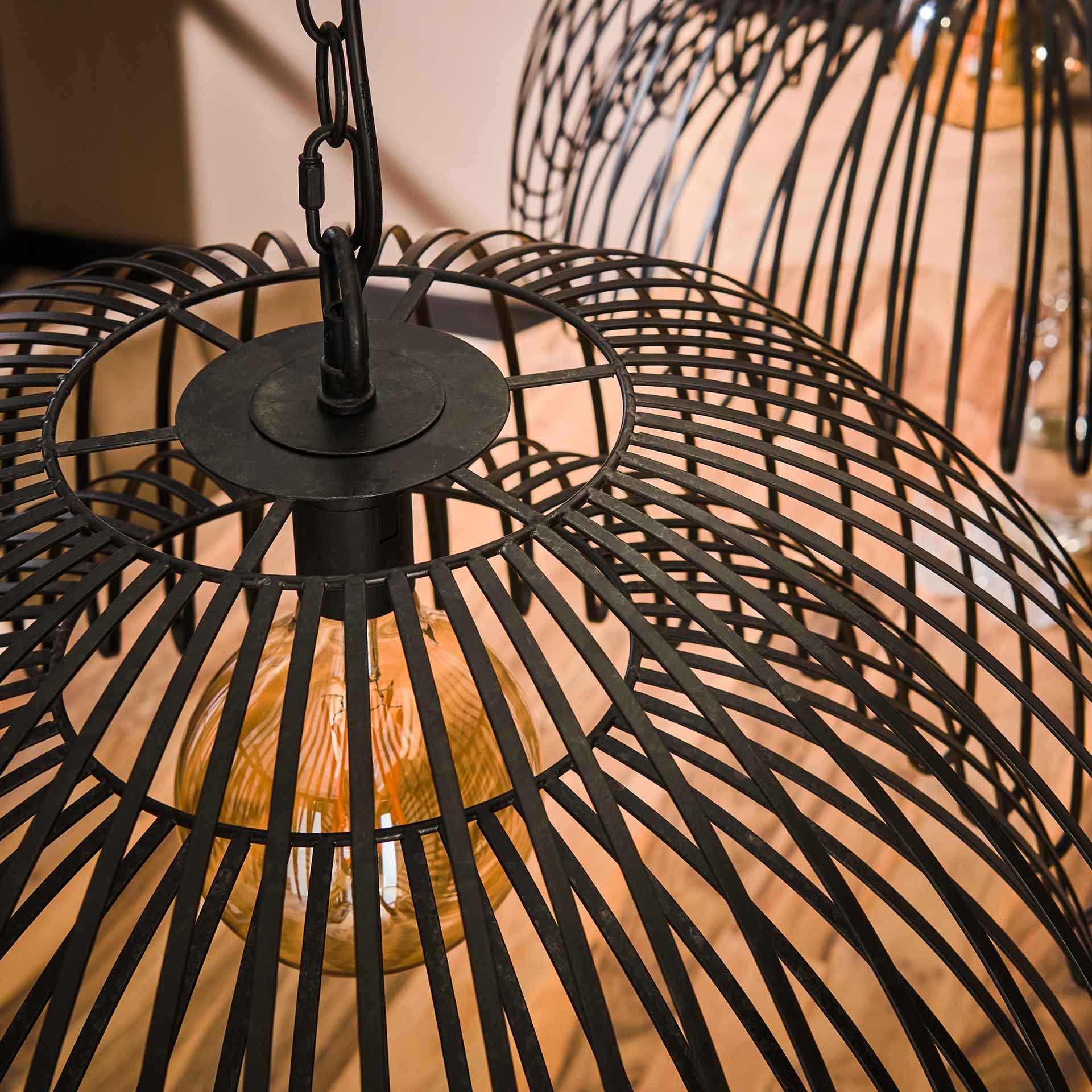 Hanglamp 2L Bend / Charcoal