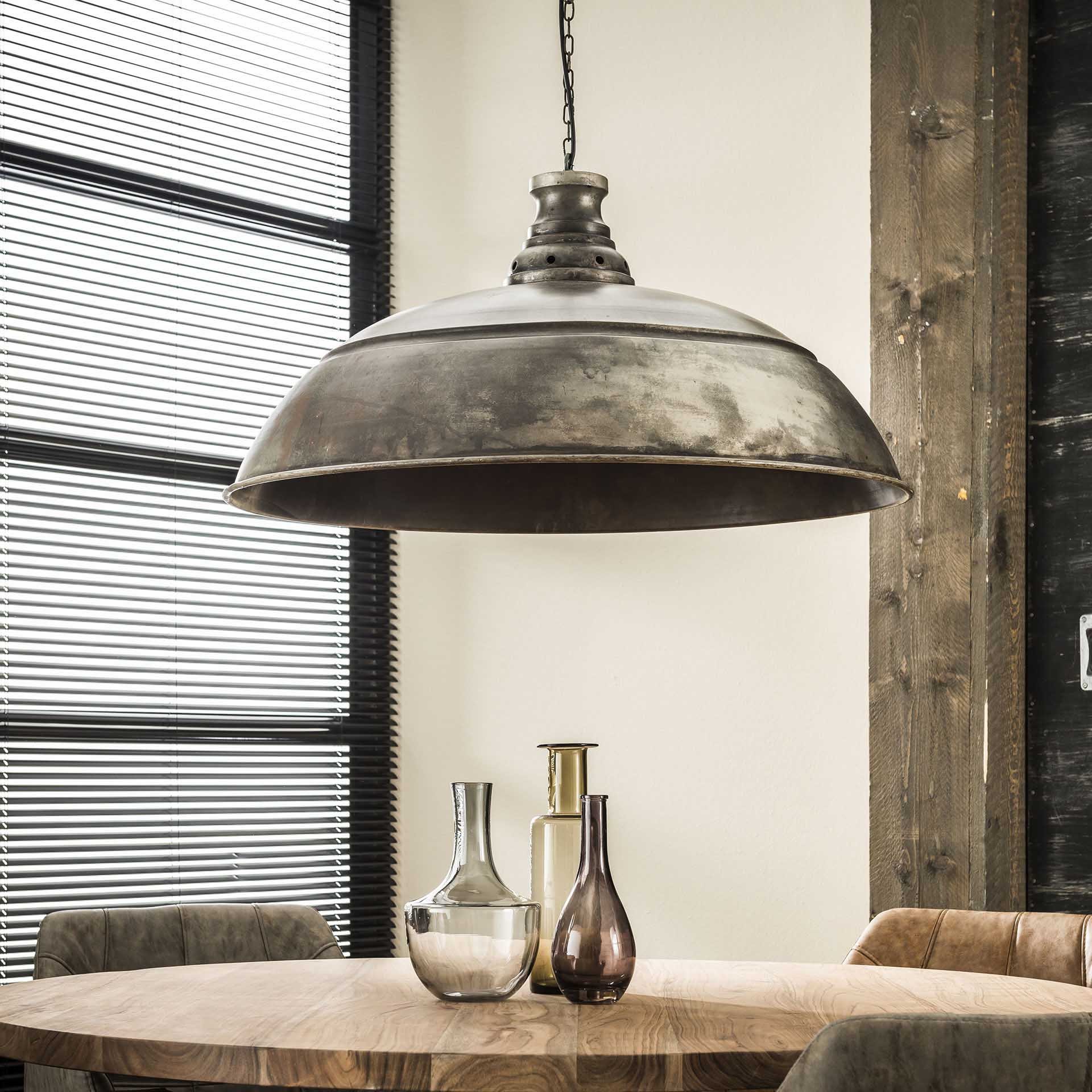 Hanglamp Ø80 industry / Oud zilver