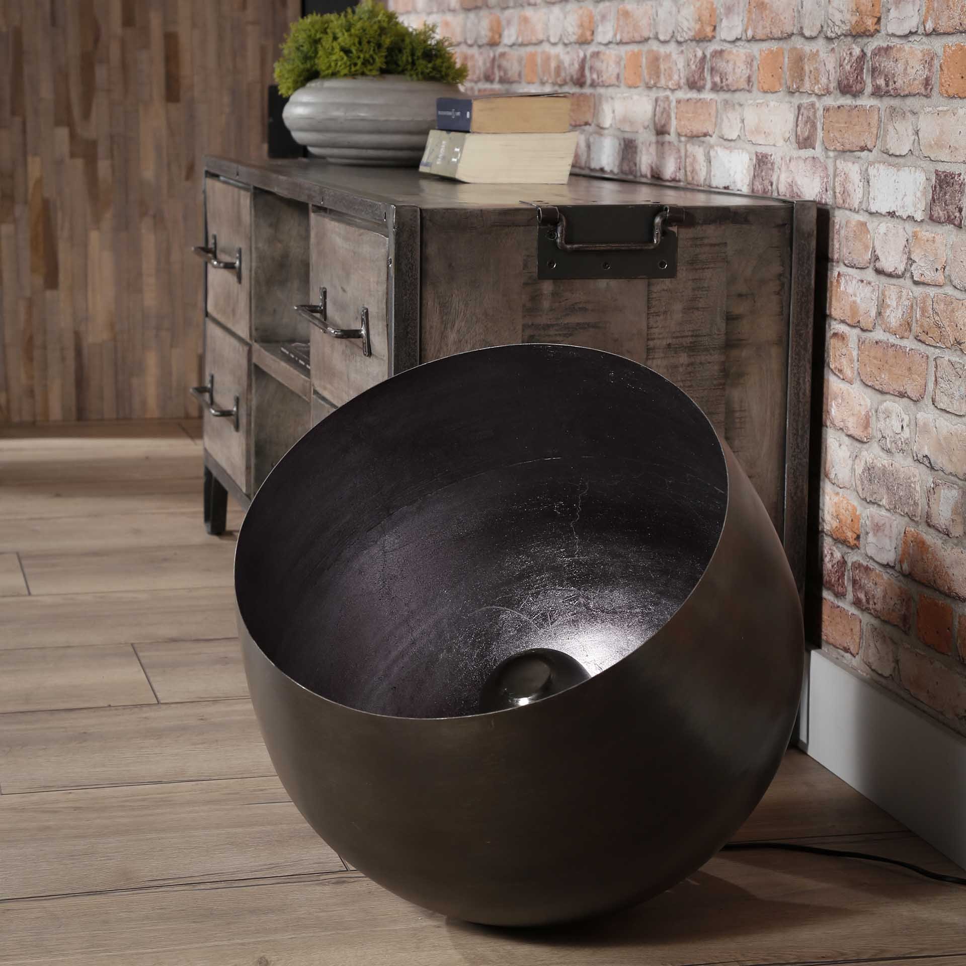 Tafellamp Ø50 basket XL / Zwart nikkel