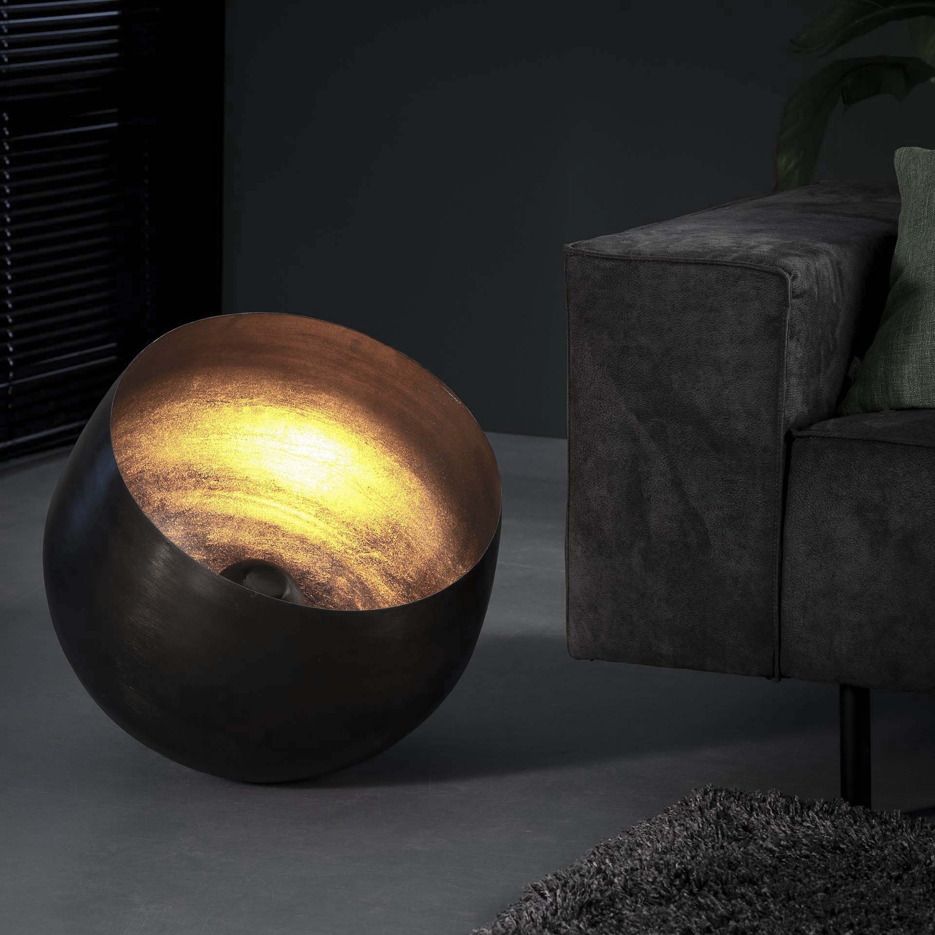 Tafellamp Ø50 basket XL / Zwart nikkel
