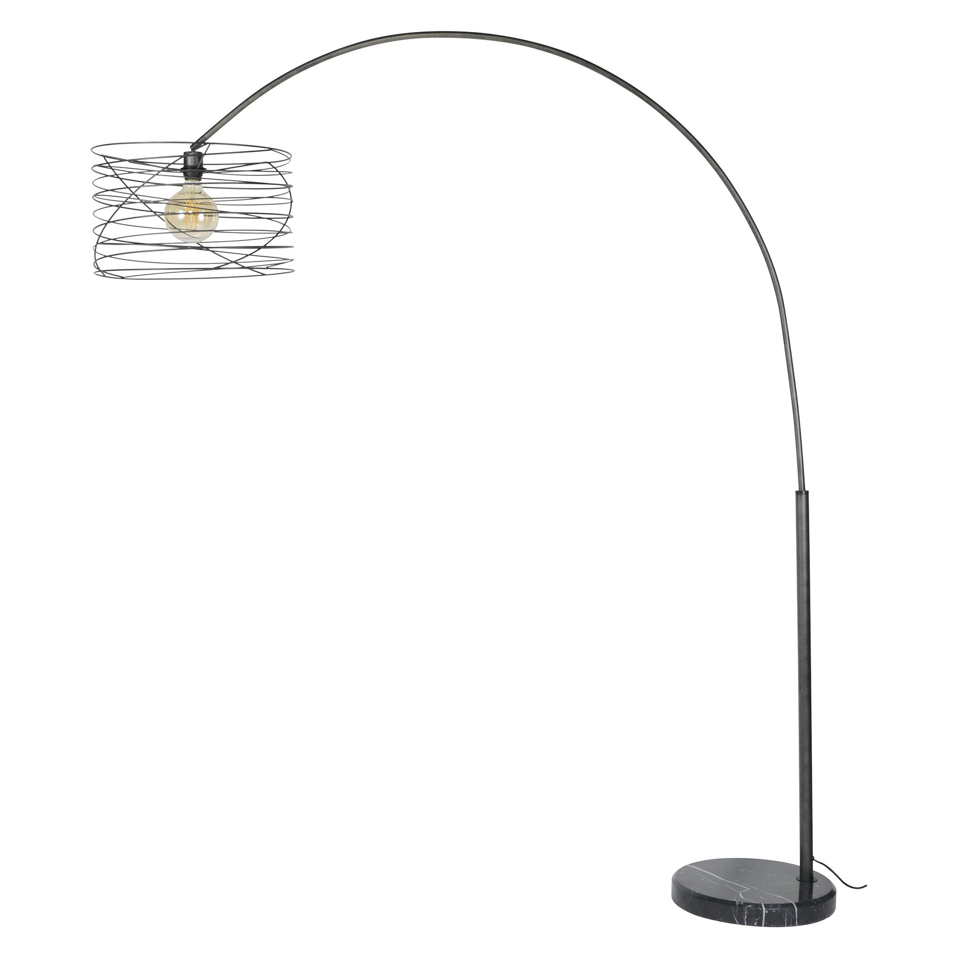 Booglamp Ø45 curl / Charcoal