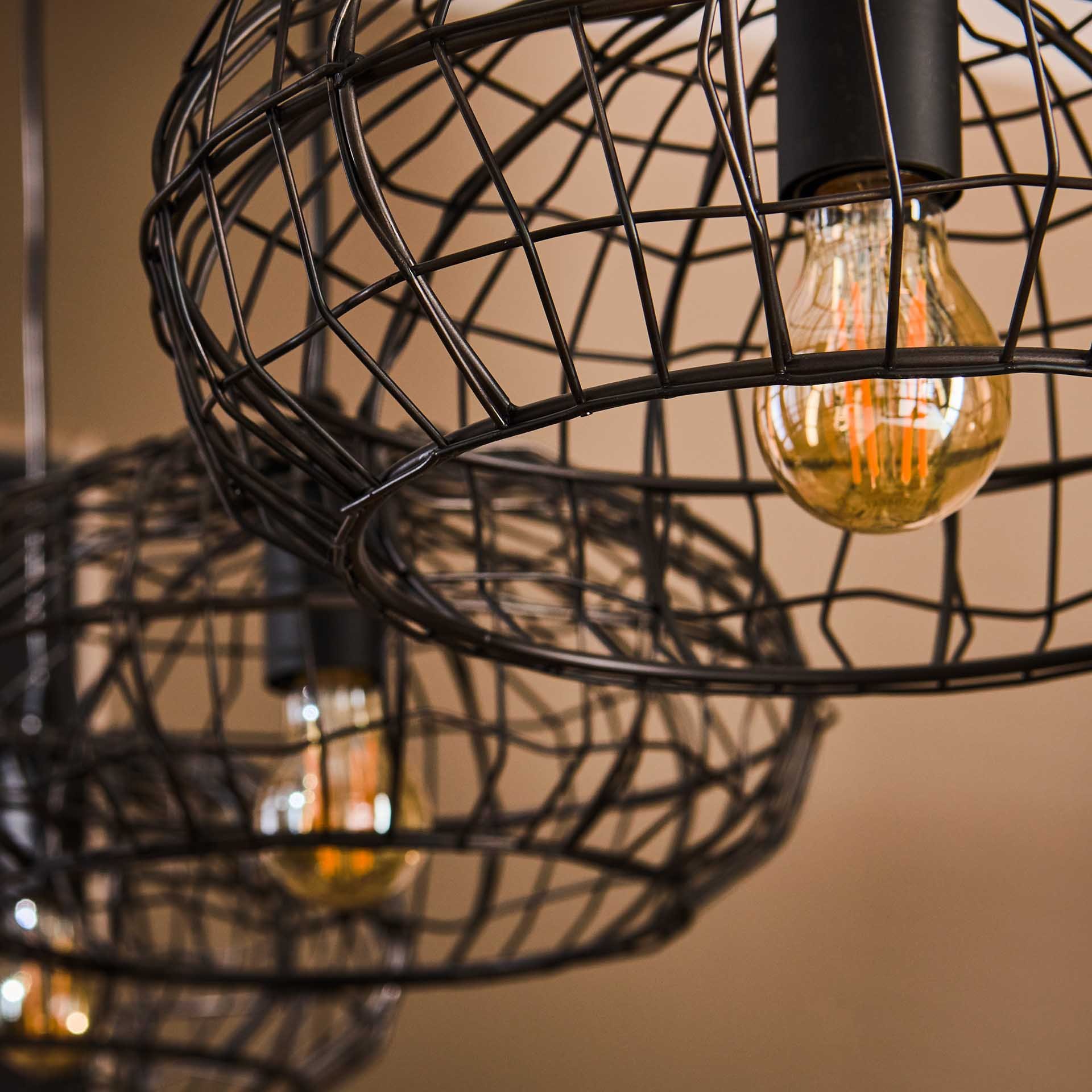 Hanglamp 4L connect XL / Zwart bruin