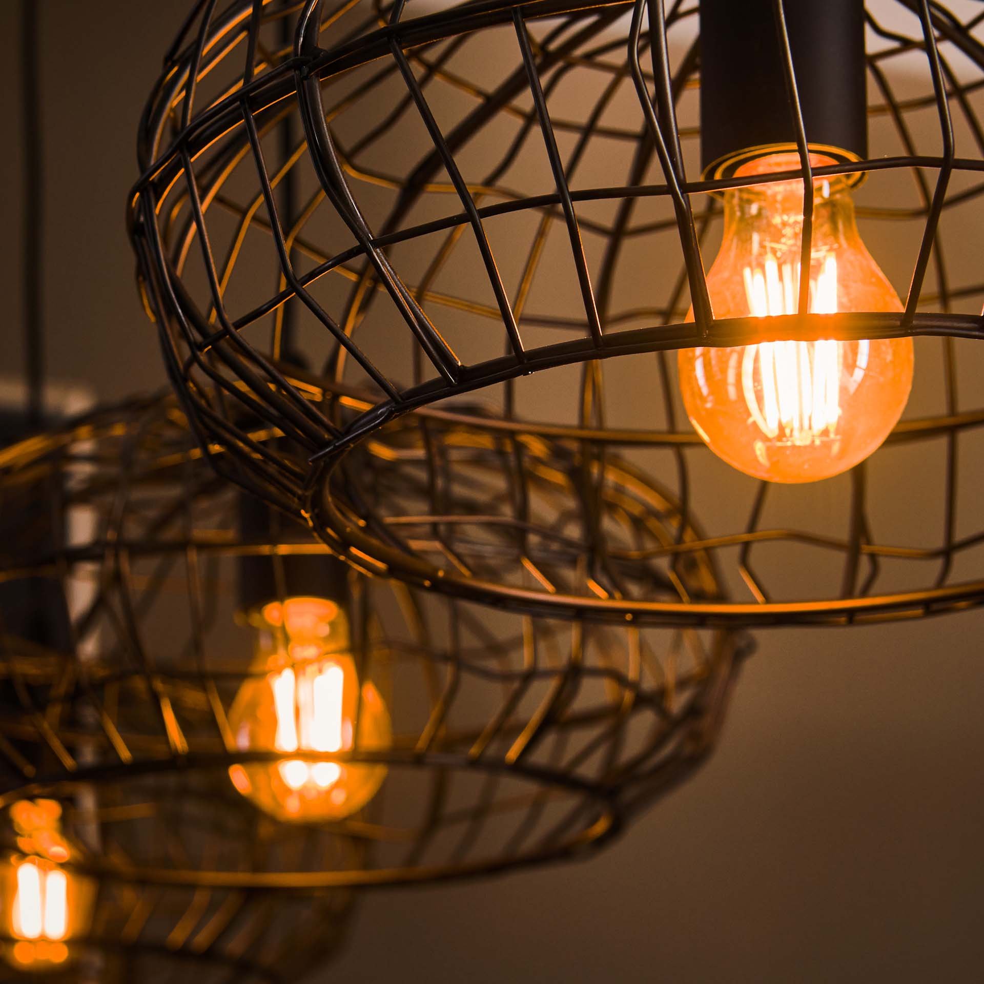 Hanglamp 4L connect XL / Zwart bruin