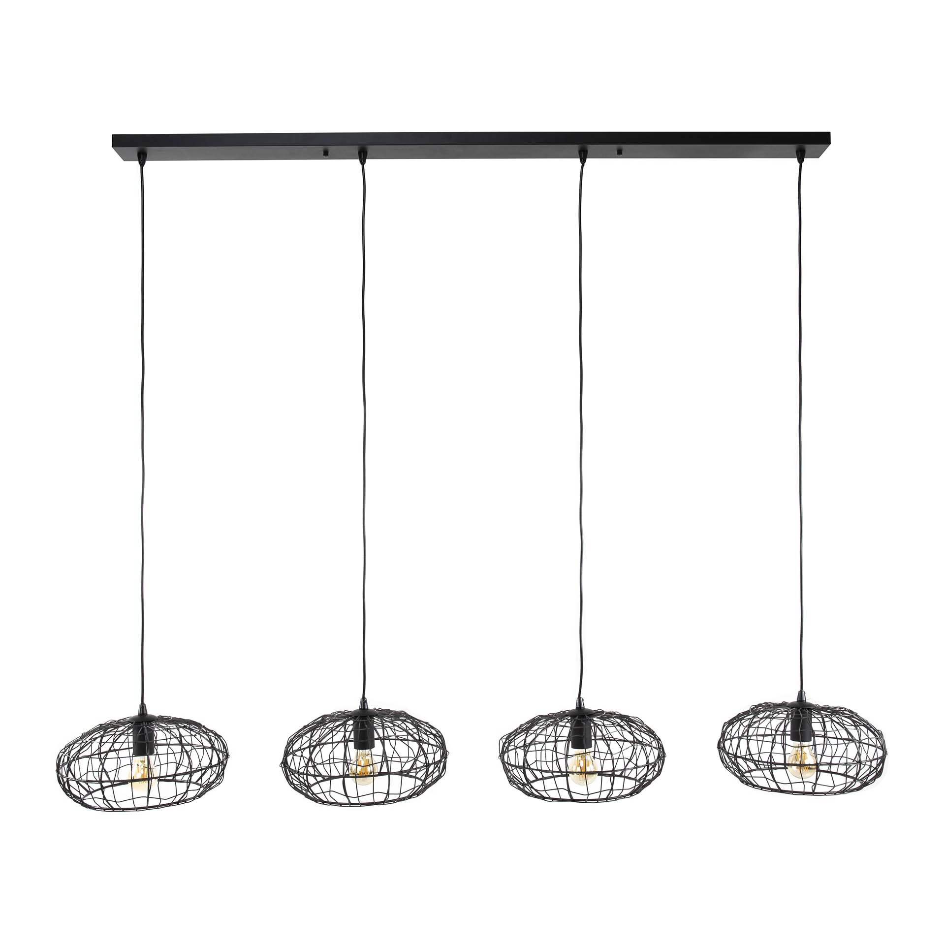 Hanglamp 4L connect XL / Zwart bruin