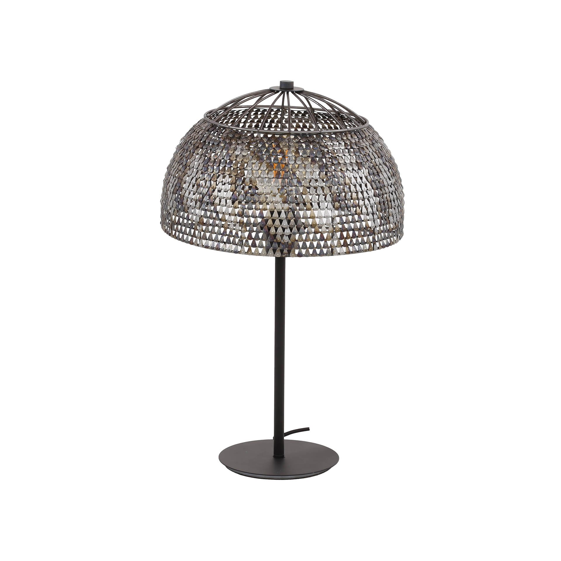 Tafellamp Ø35 armor open / Zwart bruin