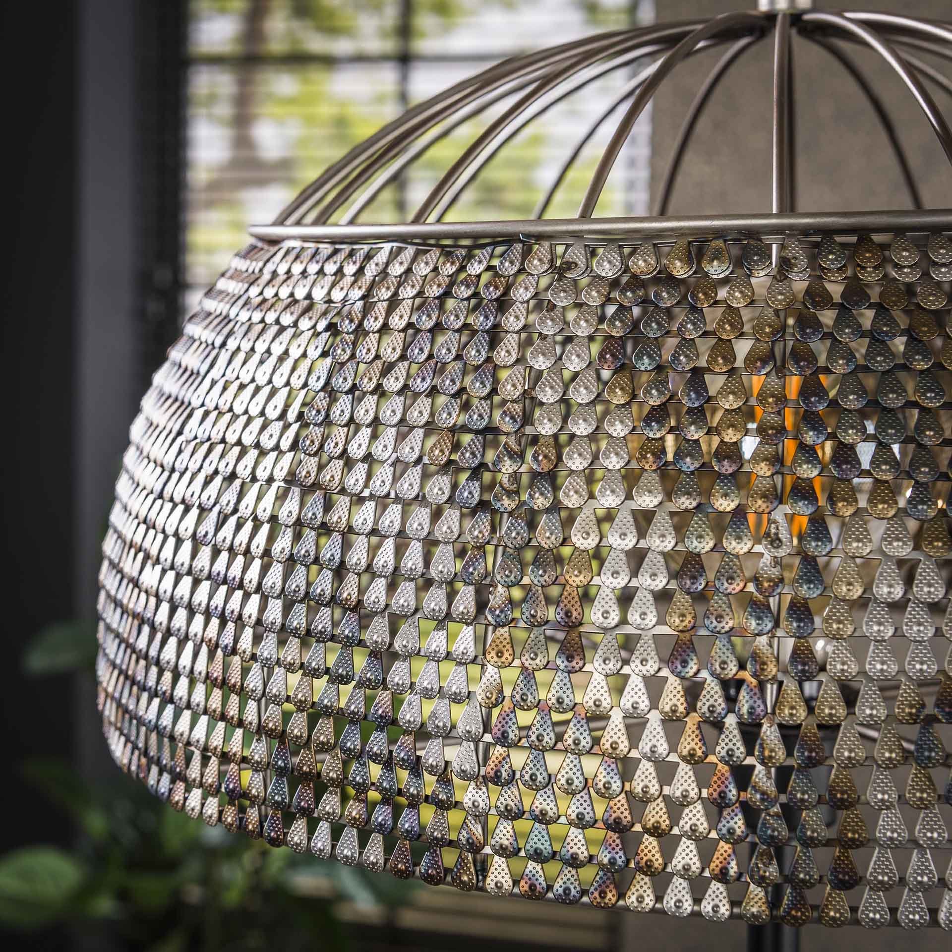Vloerlamp Ø50 armor open / Zwart bruin