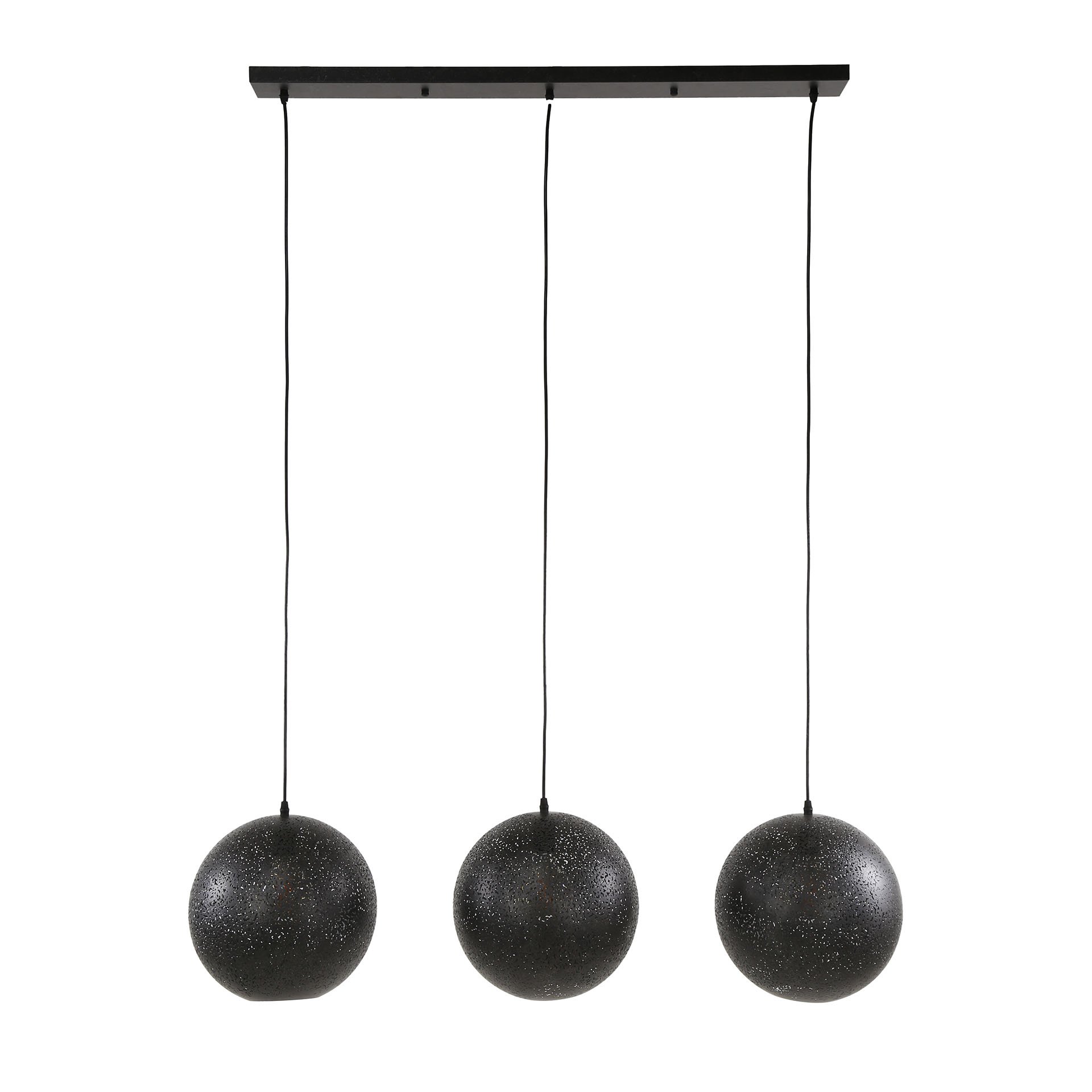 Hanglamp 3x Ø30 zip / Artic zwart