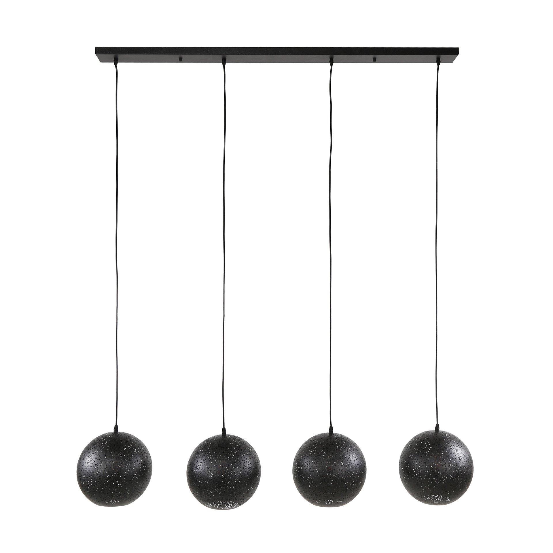 Hanglamp 4x Ø25 zip / Artic zwart