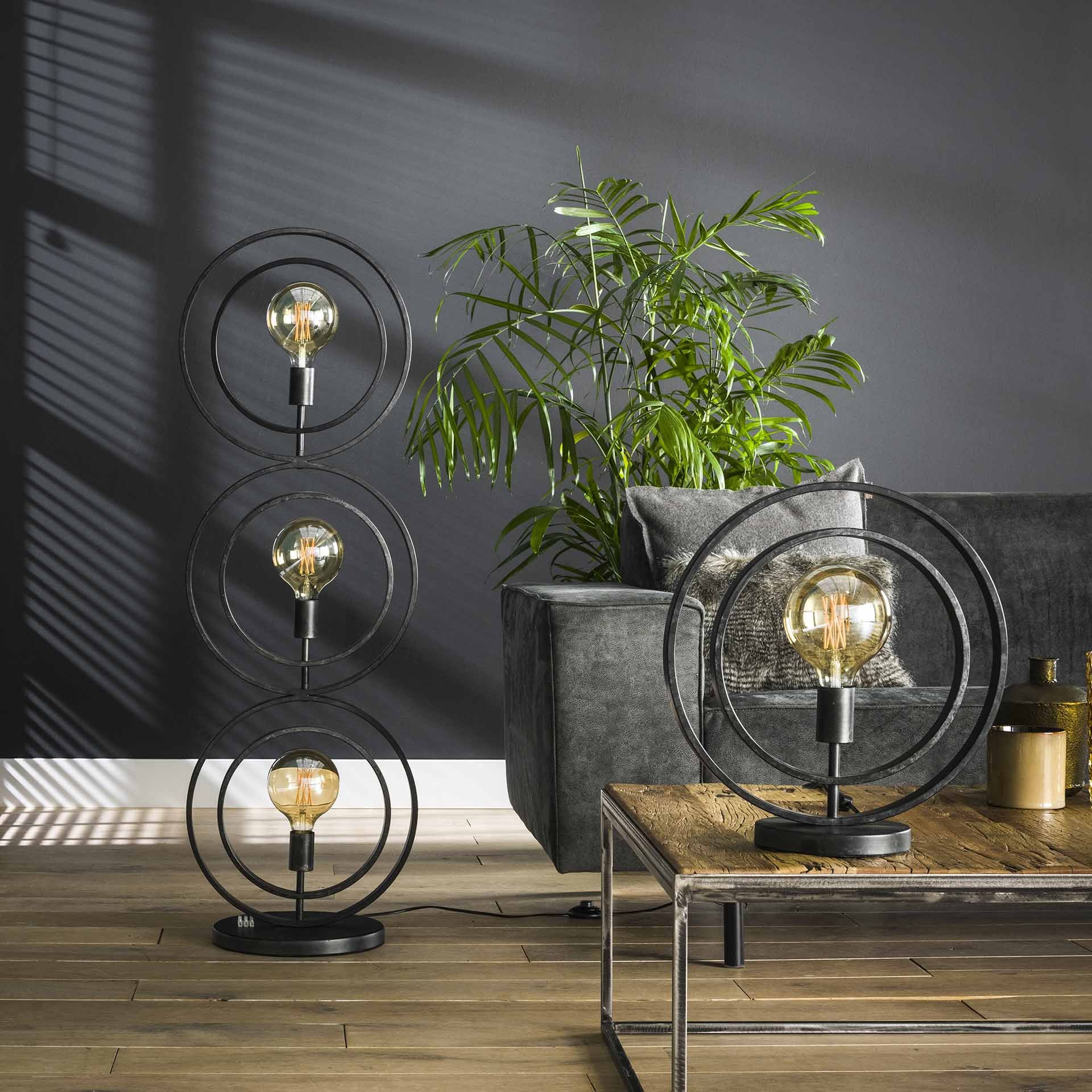 Vloerlamp 3L Turn around / Charcoal