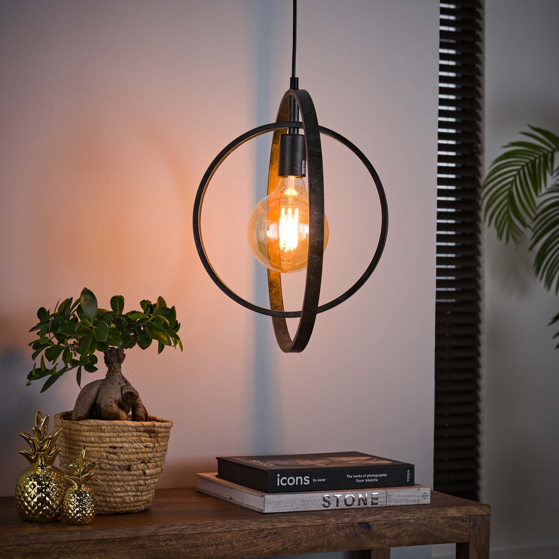 Hanglamp 1L Turn around / Charcoal