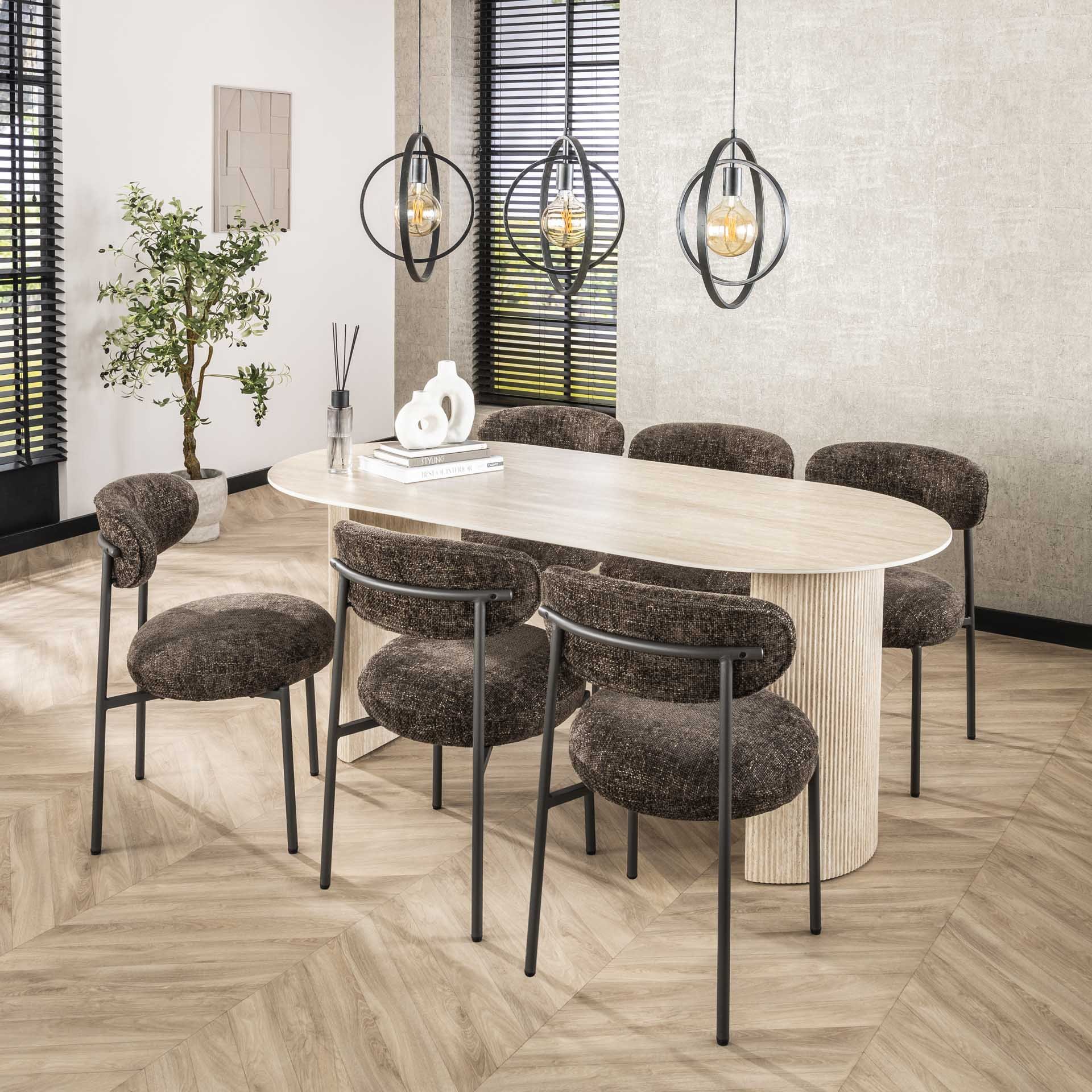 Hanglamp 3L Turn around / Charcoal