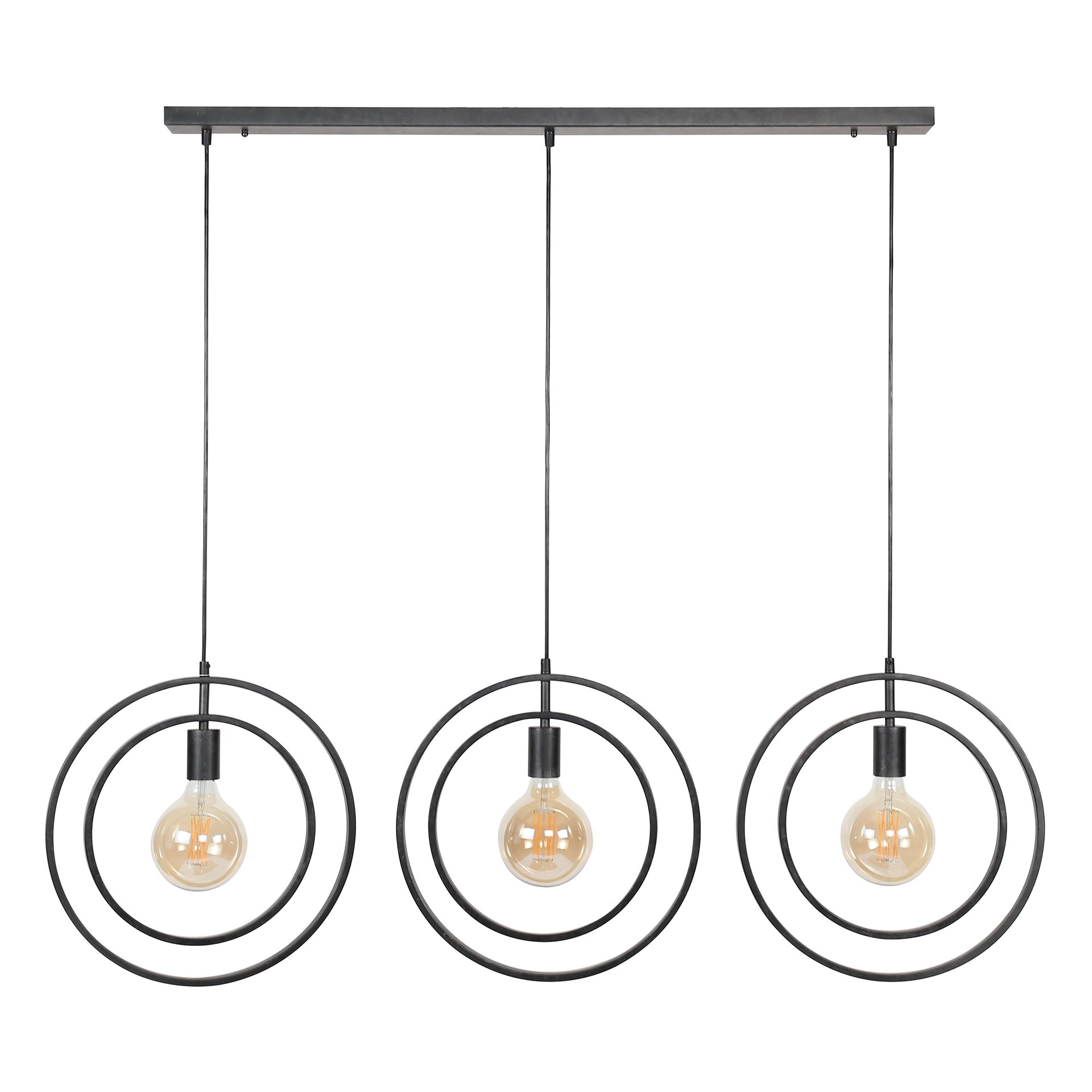 Hanglamp 3L Turn around / Charcoal