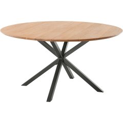 Eettafel Romaro &oslash; 150 teak mix rough