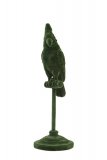 Ornament Passaro olijfgroen fluweel, 9,5x9,5x29,5 cm