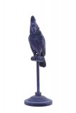 Ornament Passaro petrol fluweel, 9,5x29,5 cm