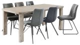 Eettafel Accardi 220 x 95/105 ice grey