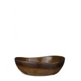 Schaal Amola bruin, ø18 cm