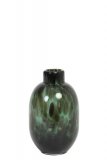 Vaas Azzano donkergroen glas, 9x15 cm