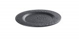 Bord Rovigo zwart metaal, 38x1 cm