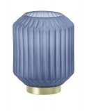 Tafellamp Cilantreo glas mat blauw Ø13