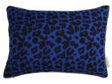 Sierkussen Ortisei 35 x 50 leopard blue
