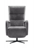Relaxfauteuil Seduto pocketveren met HR-schuim zitting elektrisch verstelbaar accu grijs
