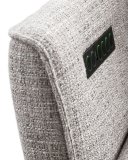 Relaxfauteuil Seduto pocketveren met visco-schuim zitting elektrisch verstelbaar clay