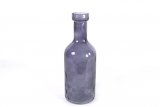 Fles Garrafa blauw glas, 14x30 cm